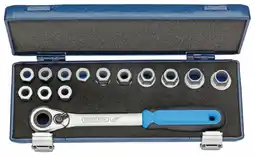 Conrad Dopsleutelset 19 SKU-20 14-delig 1/2 inch sleutelwijdtes 10-24 mm aantal tanden aanbieding