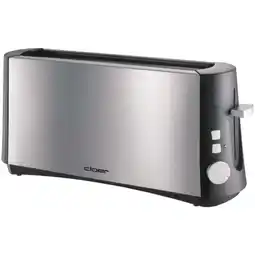 Expert Cloer 3810 Broodrooster Grijs aanbieding