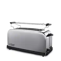 Wehkamp Russell Hobbs Adventure Long Slot broodrooster, 4 sneetjes, brede opening - RVS 23610-56 aanbieding