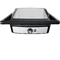 Wehkamp Gastronoma 18240001 - Panini grill en contactgrill met anti-aanbaklaag en oververhittingsbeveiliging aanbieding