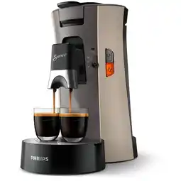 Wehkamp Philips SENSEO Select koffiepadmachine CSA240/30 - Nougat En Kasjmiergrijs aanbieding