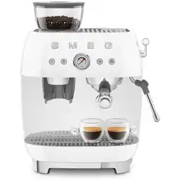 Bol.com SMEG EGF03WHEU - Espressomachine met geïntegreerde bonenmaler - Wit aanbieding