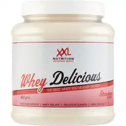 Jumbo XXL Nutrition Whey Delicious Strawberry Flavor 450 g aanbieding
