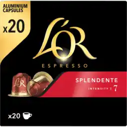 Jumbo L'OR Espresso Splendente Aluminium Capsules 20 Stuks 104 g aanbieding