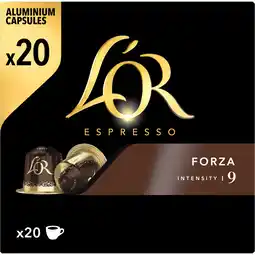 Jumbo L'OR Espresso Forza Aluminium Capsules 20 Stuks 104 g aanbieding