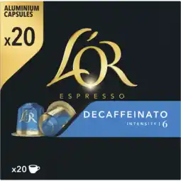 Jumbo L'OR Espresso Decaffeinato 20 Stuks 104 g aanbieding