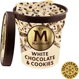 Jumbo Magnum Pint White Chocolate & Cookie 440 ml aanbieding