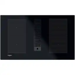 Expert Whirlpool WVHF83BB Inductie kookplaat met afzuiging Zwart aanbieding