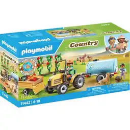 Top1Toys Playmobil 71442 Country Tractor Met Aanhanger En Watertank aanbieding