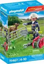 Top1Toys Playmobil 71467 Action Heroes Dierenbescherming Brandweer aanbieding