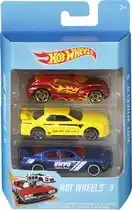 Top1Toys Hot Wheels Auto Diecast 3-Pack Assorti aanbieding