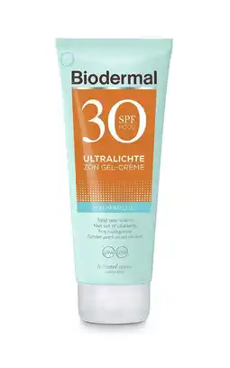 Wehkamp Biodermal Hydraplus ultralichte zon gel-crème SPF30 - 200 ml aanbieding