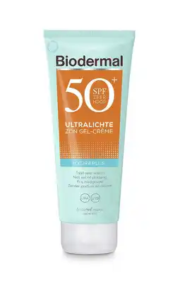 Wehkamp Biodermal Hydraplus ultralichte zon gel-crème SPF50+ - 200 ml aanbieding
