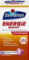 Wehkamp Davitamon Energie Boost kauwtabletten bosvrucht - hoog gedoseerd - 40 stuks aanbieding