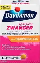 Wehkamp Davitamon Compleet Zwanger tabletten - bij kinderwens & zwangerschap - 60 stuks aanbieding