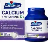 Wehkamp Davitamon Calcium met Vitamine D3 kauwtabletten pepermunt - 60 stuks aanbieding