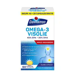 Wehkamp Davitamon Omega-3 Visolie capsules - hoog gedoseerd - 60 stuks aanbieding