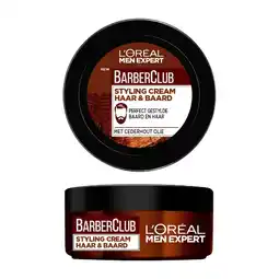 Wehkamp L'Oréal Paris Men Expert BarberClub Beard & Hair Styling Cream - 75 ml aanbieding