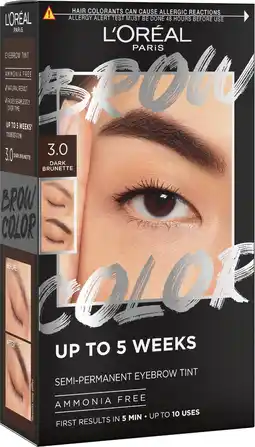 Wehkamp L'Oréal Paris Brow Color wenkbrauwverf - 3.0 Dark Brunette - 30 ml aanbieding