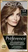 Wehkamp L'Oréal Paris Préférence 5.0 - Lichtbruin aanbieding