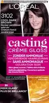 Wehkamp L'Oréal Paris Casting Crème Gloss haarkleuring - 3102 Cool Dark Brown aanbieding