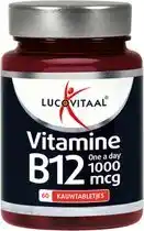 Wehkamp Lucovitaal Vitamine B12 One a Day 1000mcg - 60 kauwtabletten aanbieding