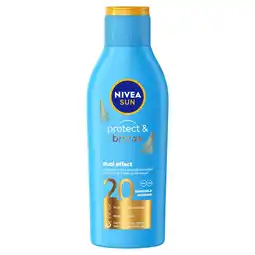 Wehkamp NIVEA SUN protect & bronze lotion SPF 20 - 200 ml aanbieding