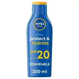 Wehkamp NIVEA SUN protect & hydrate zonnemelk SPF 20 - 200 ml aanbieding