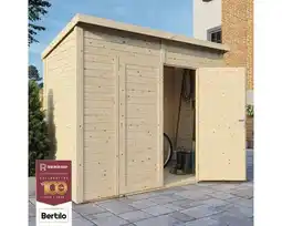 Hornbach BERTILO Berging Timmo 2 incl. vloer onbehandeld, 244x121 cm aanbieding