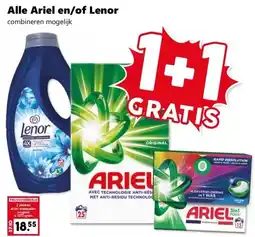 CoopCompact Alle Ariel en/of Lenor aanbieding