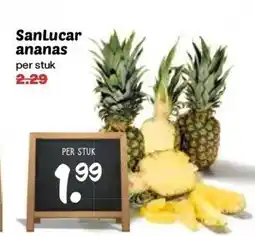 Coop SanLucar ananas aanbieding