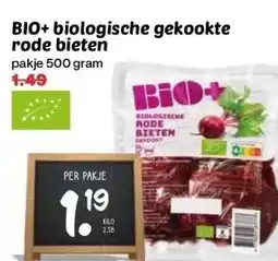 Coop BIO+ biologische gekookte rode bieten aanbieding