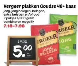 Coop Vergeer plakken Goudse 48+ kaas aanbieding