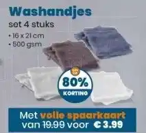Coop Washandjes aanbieding
