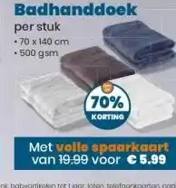 Coop Badhanddoek aanbieding