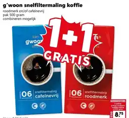 Coop g'woon snelfiltermaling koffie aanbieding