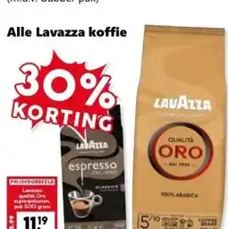 Coop Alle Lavazza koffie aanbieding