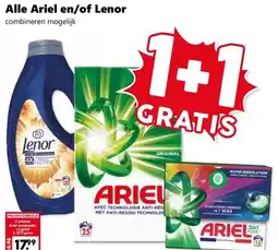 Coop Alle Ariel en/of Lenor aanbieding