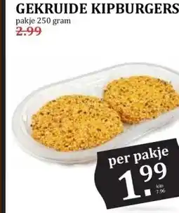 Coop GEKRUIDE KIPBURGERS aanbieding