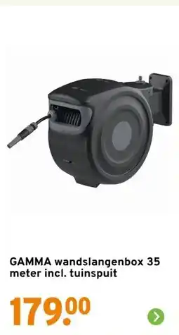 GAMMA GAMMA wandslangenbox 35 meter incl. tuinspuit aanbieding