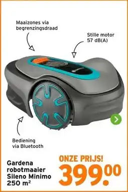 GAMMA Gardena robotmaaier Sileno Minimo 250 m² aanbieding