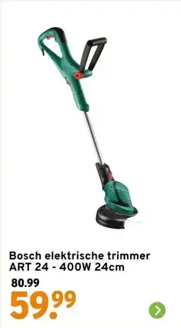 GAMMA Bosch elektrische trimmer ART 24 - 400W 24cm aanbieding