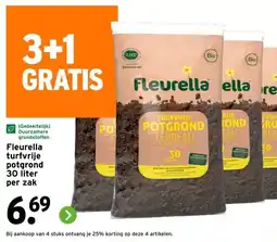 GAMMA Fleurella turfvrije potgrond 30 liter per zak aanbieding