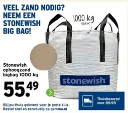 GAMMA Stonewish ophoogzand bigbag aanbieding