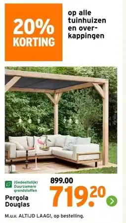 GAMMA Pergola Douglas aanbieding