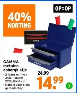GAMMA GAMMA metalen opbergkistje aanbieding