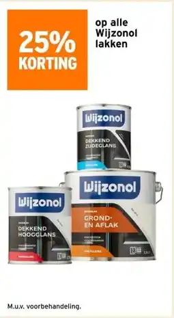 GAMMA op alle Wijzonol lakken aanbieding