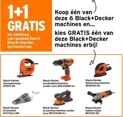 GAMMA bij aankoop van geselecteerd Black+Decker gereedschap aanbieding