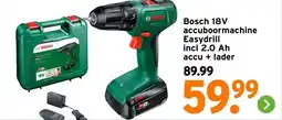 GAMMA Bosch 18V accuboormachine Easydrill incl 2.0 Ah acculader aanbieding