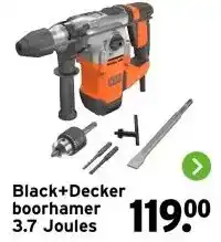 GAMMA Black+Decker boorhamer 3.7 Joules aanbieding